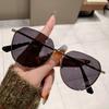 High-value round-frame sunglasses, UV-proof sunshades for men and women, European and American trend driving polarized sunglasses