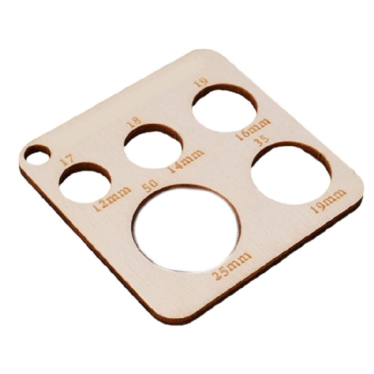 Wood Knitting Needle Gauge and Ruler Measuring Tool Crochet Accessories Knitting Needle Ruler