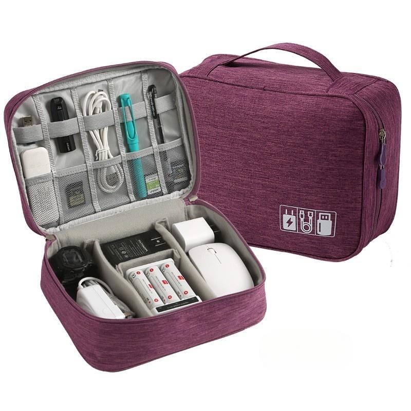Multi Functional Digital Bag Waterproof Digital Electronic Organizer Portable USB Data Line Charger Plug Storage Bag Travel Cable Organizer Handbag