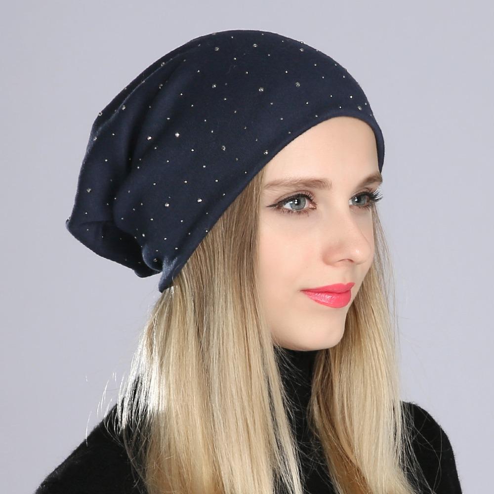 Rhinestones Ladies Spring Hat Color 