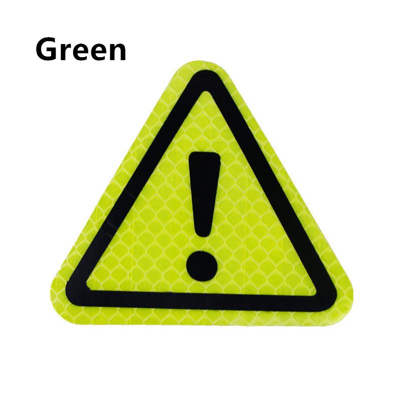 Car 110mm Triangular Reflective Stickers Danger Signs Car Stickers Car Rear Safety Warning Signs Reflective Stickers