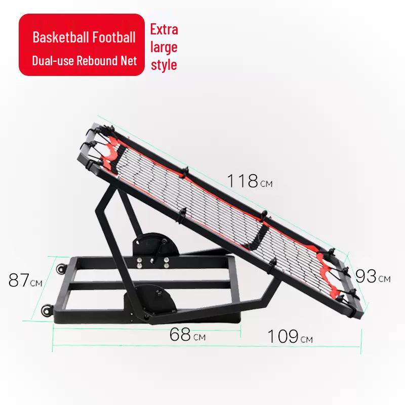 Dual-Use Basketball/Football Rebound Net Passer - Training Aid for Camps, Clubs, and Schools