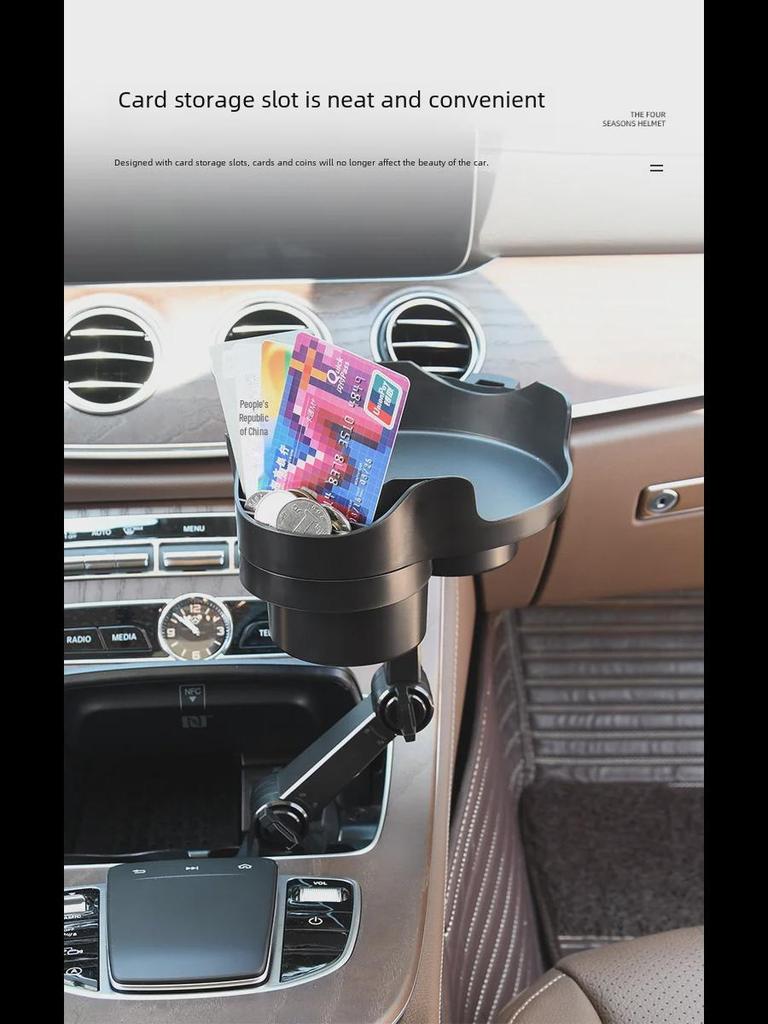 Universal Multifunctional Car Cup and Tray Holder