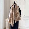 Women's Winter Warm Elegant Floral Imitation Cashmere Thick Tassel Pashmina Shawl Blanket Wrap Bufanda Long Foulard Scarf