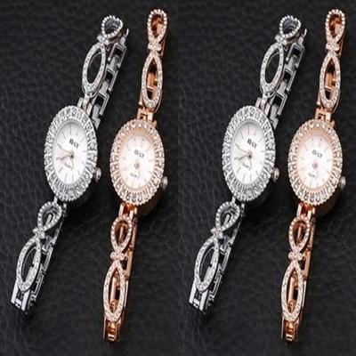 Elegant Curved Metal Cubic Zirconia Point Women's Watch Women's Watch Watch for 20s Watch Watch for 30s Watch Cubic Zirconia Watch