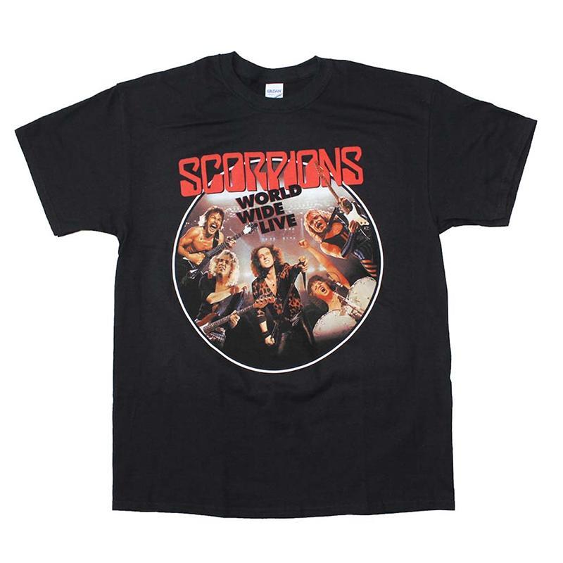Scorpions A 1984 European Oversized Streetwear Vintage Retro Loosefitting Unisexs Tshirt