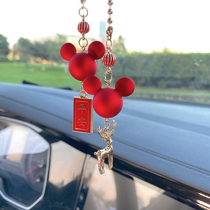 

New car pendant crystal gourd car with decorative pendant net red creative car rearview mirror car hanging