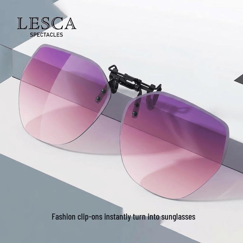Унисекс солнцезащитные очки LESCA LUNETIER с поляризацией, клипсы для близоруких