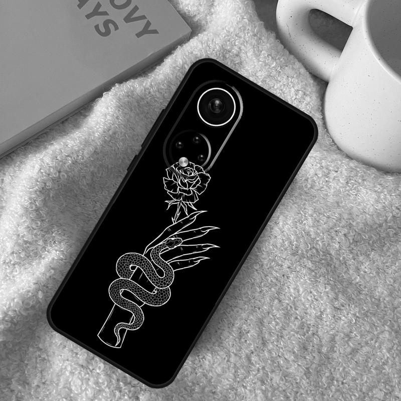 Hand Snake Flower Case For Honor Magic 7 5 6 Lite Honor 200 Pro 50 70 90 Lite X9b X9a X8b X8a X8 X9 X9c Coque