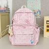 Schoolbag Japanese Ins Summer Girl Small Fresh Backpack Women's Lightweight Anti-splashing Cute Bow College Student Backpack
