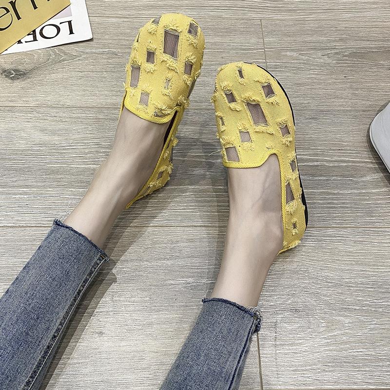 Dames Zomer Ademende Mesh Flats Schoenen, Zachte Espadrilles Flats, Nieuwe Instappers Loafers voor Dames