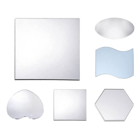 Mirror Surface Serving Tray Decorative Unique Table Centerpieces Candle Tray Party Supplies