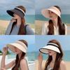 Summer Outdoor Uv Protection Ice Silk Sun Hat With Wide Brim For Women