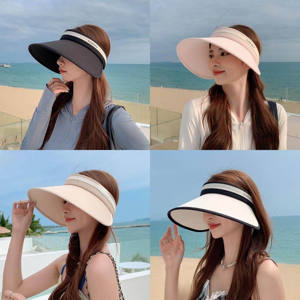 Summer Outdoor Uv Protection Ice Silk Sun Hat With Wide Brim For Women