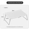 OIMG Ultralight Portable Aluminum Folding Outdoor Table