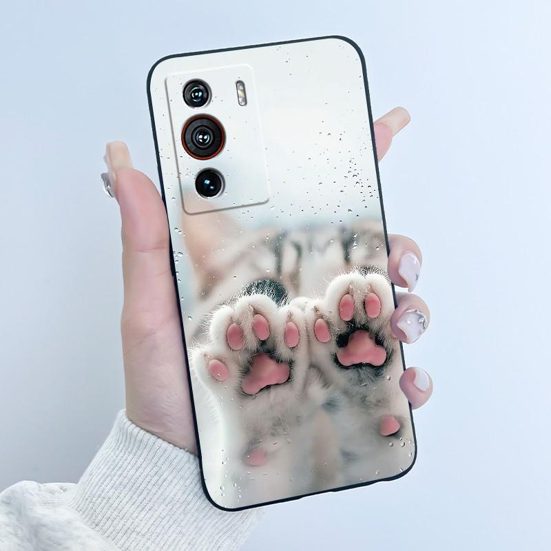 Casing For ZTE Nubia Z40 Pro Case Aesthetic Luxury Cute Cool Boys Girls Cover Black Matte Soft TPU Silicon Shockproof Phone Case