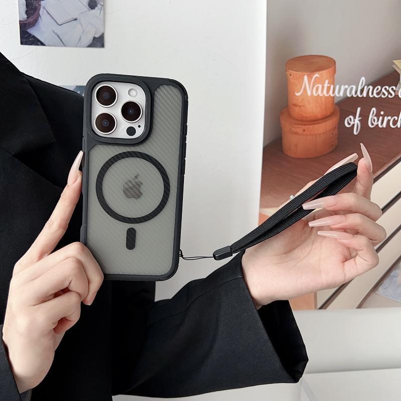 Potrivit pentru Husă Telefon Mobil Samsung S25ultra Piele Magnetică Absorbantă S24s23s22ultra Husă Protectoare Anti Alunecare Mată Bărbați