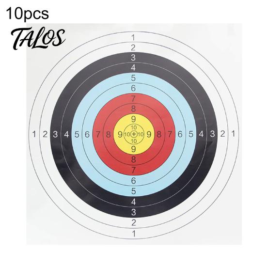 10Pcs/Set 60x60cm Full Ring Arrow Bow Shooting Practice Archery Target Paper