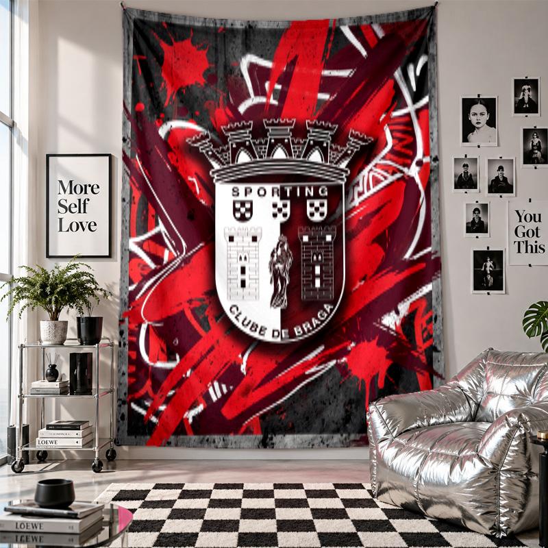 Braga FC Wall Tapestry Home Decor Wall Hanging Cloth for Bedroom Living Room Background