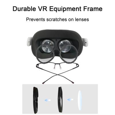 Magnetischer Brillenrahmen, schnell zerlegbar, VR-Linseneinsätze, schützen die Augen des Displays, stabile Haltung, VR-Brillenrahmen für Meta Quest2