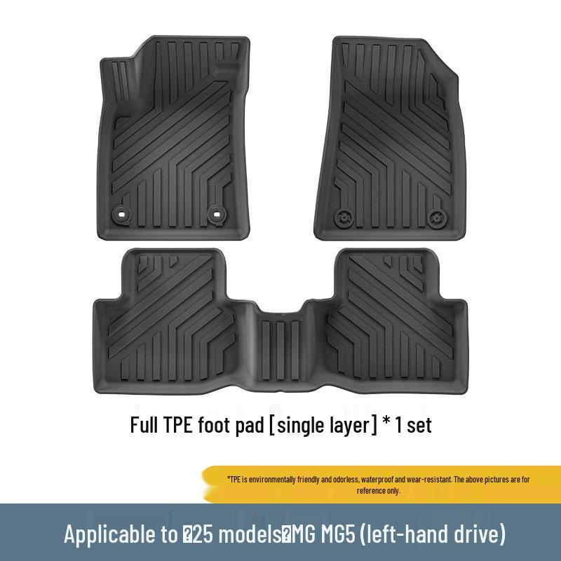 Durable Waterproof TPE Floor Mats for 21-25 MG5: Dirt-Resistant, Car-Specific