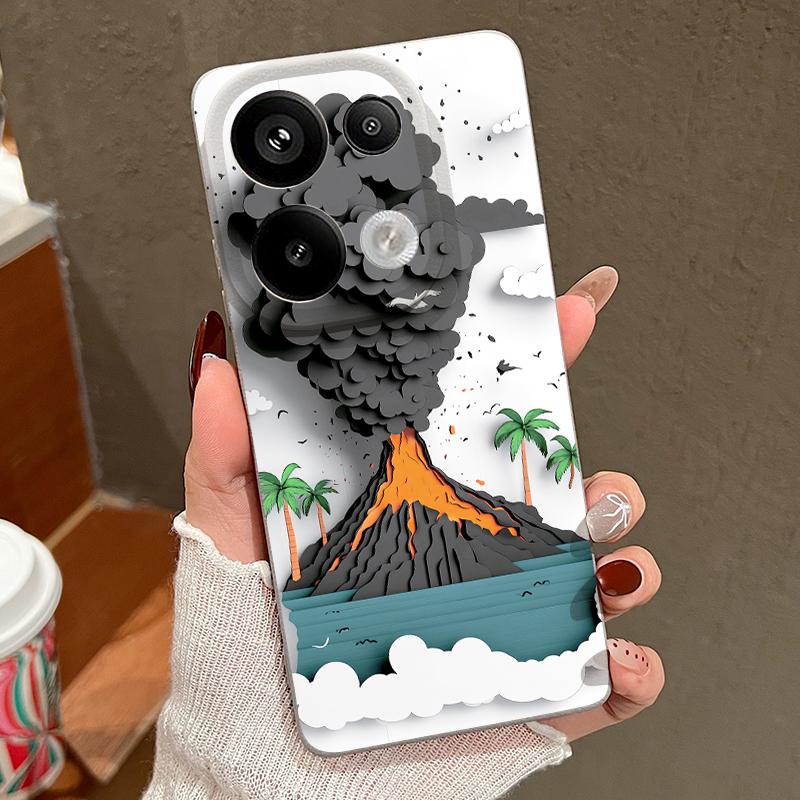 Custodia con Stampa Strada di Montagna Per Xiaomi 13T Pro Redmi Note 15 Pro 4G Redmi Note 14 13 Pro+ 5G Copertura in Silicone con Texture in Pelle