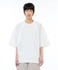 ZENSAI Curved Line Woven Mix Fly T-Shirt