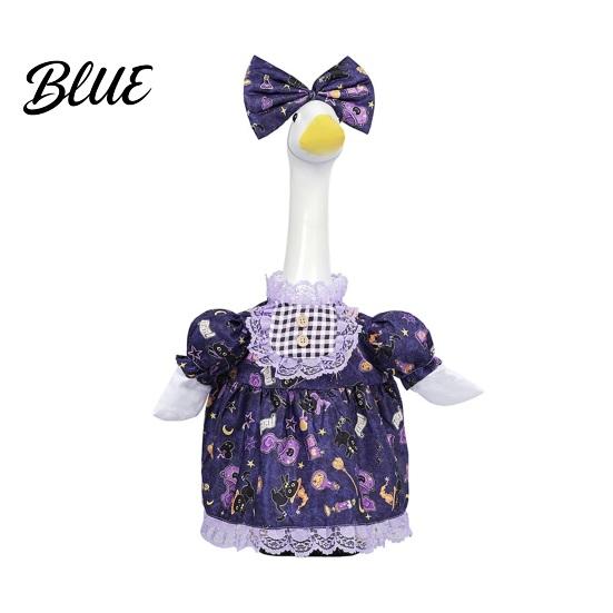 Garden Statue Accessories 1 Set Christmas Porch Goose Outfit Lace Princess Dress Halloween Clothes Costume for 23 Inch Statue Lawn Yard Patio Decor