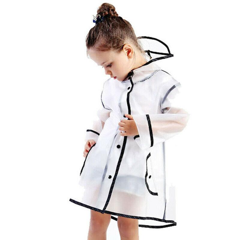 Capa de Chuva Infantil Impermeável Poncho de Chuva Transparente Crianças jardim de infância escola Estudante Roupa de Chuva Poncho Protetor Coberturas