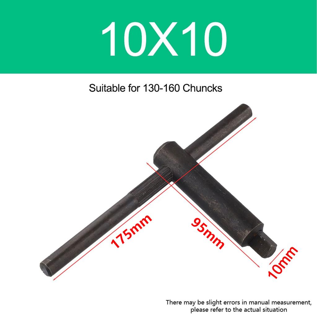 1PCS Milling Lathe Chuck Square Key Wrench 8/10/12/14/17MM T-Handle Grip Spanner Tool For CNC Router Engraving Milling Machines