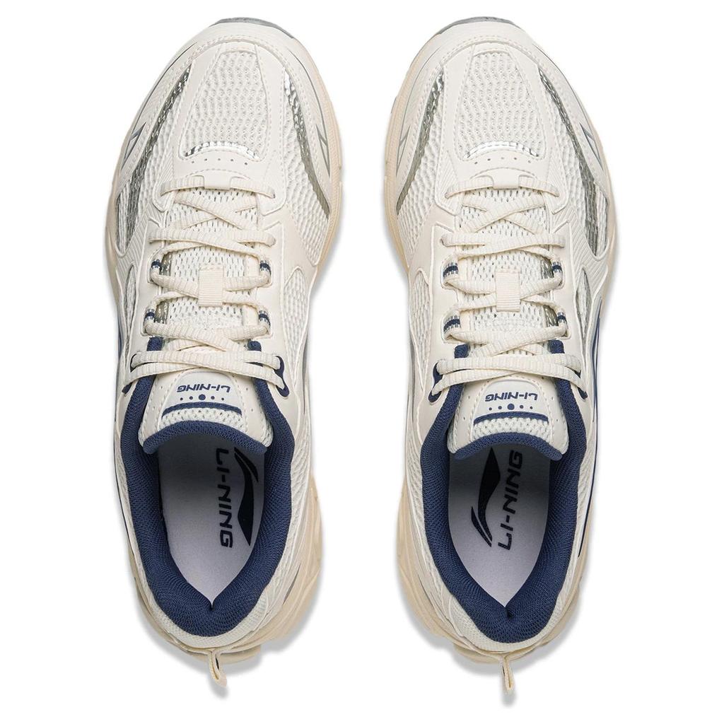 Li Ning Fuyiao 2.0 Comfortable Retro Synthetic Leather Non-Slip Wear-Resistant Breathable Low-Top Casual Running Shoes Men Sneaker ARXU001-9