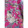 Women Cotton Pink Summer Sleepwear Beach Cover up Monkey Print Long Caftan Dress CKFTN-SCRN-FULL-BUYIT-127