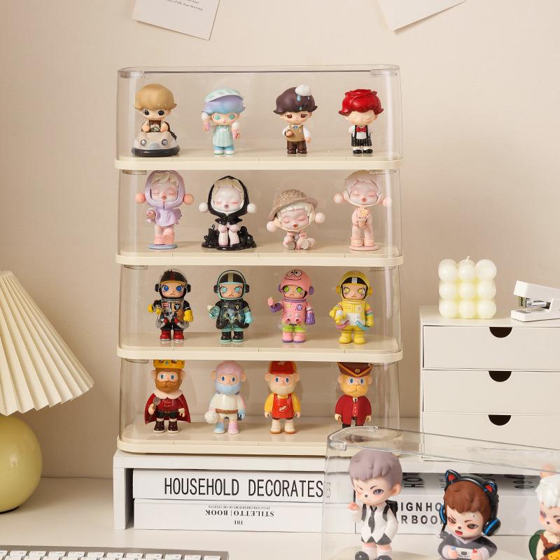 Acrylic Transparent Dustproof Display Stand for Lego Figurines and Pop Mart Collectibles