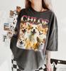Vintage Corgi Group Portrait T-Shirt, Custom Pet Name Tee