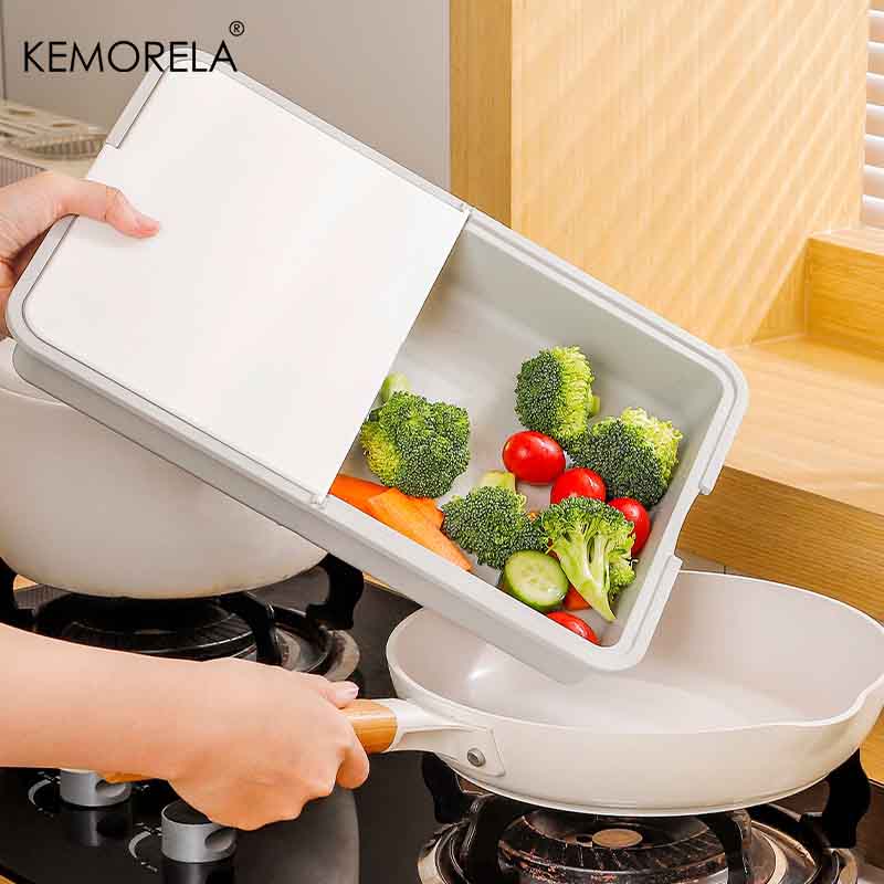 6-in-1 Vegetable Grater Set - Kitchen Multifunctional Grater Slicer with Drain Basket, Cutting Board for Fruits Salad Easy Clean