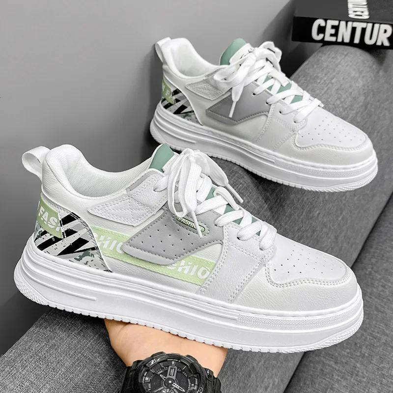 Męskie Sneakersy Casual Jesienna Moda Oddychające Buty do Biegania Nowe Męskie Sneakersy na Platformie do Chodzenia Wulkanizowane Buty Zapatillas Hombre