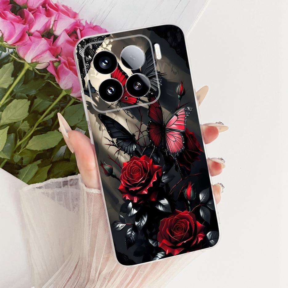 For Xiaomi Mi 15 Pro 5G Case Luxury Butterfly Painted Cover Soft Silicone Phone Case For Xiaomi 15 Pro Mi15 Pro 5G Fundas Bumper