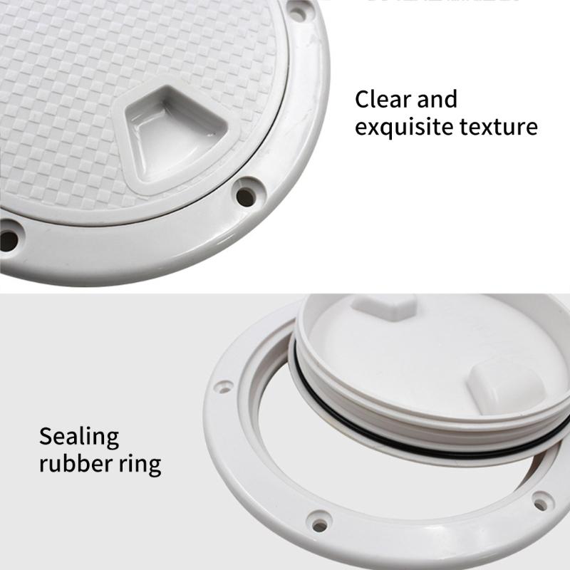 ABS Inspection Hatches Cover 4/6/8 Inch Round Deck Access Suitable for Boat Yacht