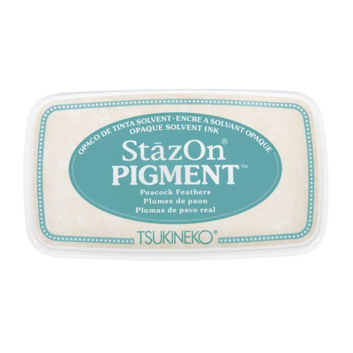 StazOn Tampon encreur pigmenté, turquoise, 9,6x5,5x2,2cm