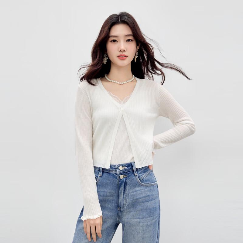 Women s V-Neck Ribbed Knit Short Top S