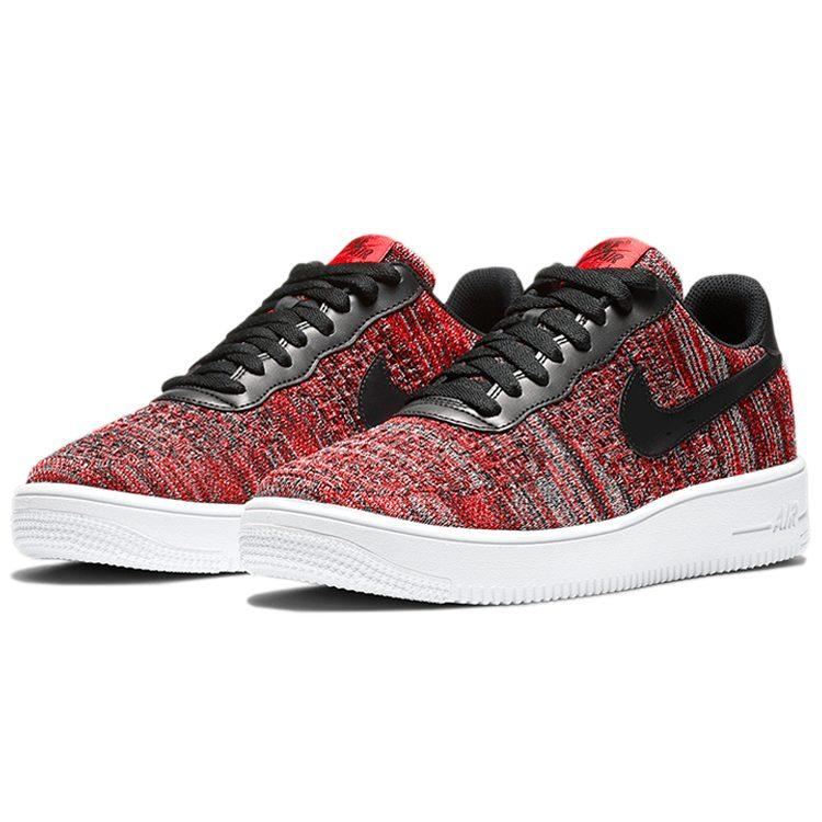 Nike Air Force 1 Flyknit 2.0 University Red Black CI0051-600