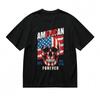 Women's Trend Comfortable Fashion Classic T-Shirt Skull and Flag Printed Tee