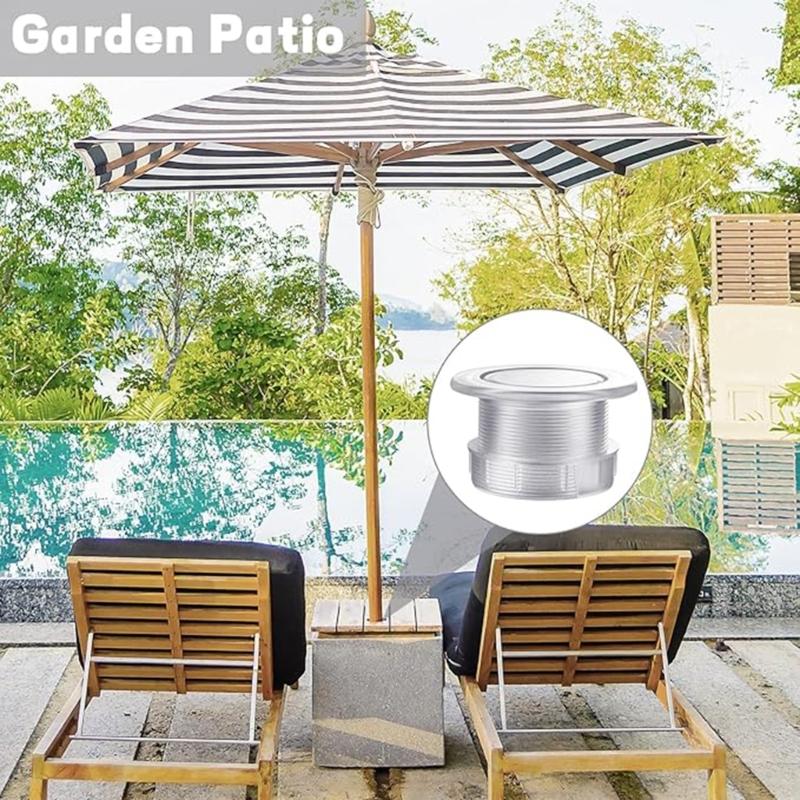 1.63Inch Patios Table Umbrella Hole Rings Plug Pool Umbrella Sleeve StabilIty Hole Insert for Gardens Yard and Poolside