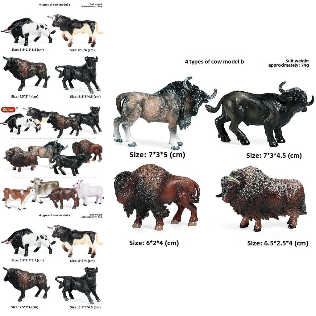 Realistic Animal Figurines Set With Static Design For Childrens Playroom Decor