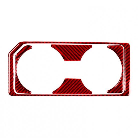 Kolfiberbil fram mitten vattenmugghållare panel panel ram SUV inredning klistermärke för Ford F150 F-150 SVT Raptor