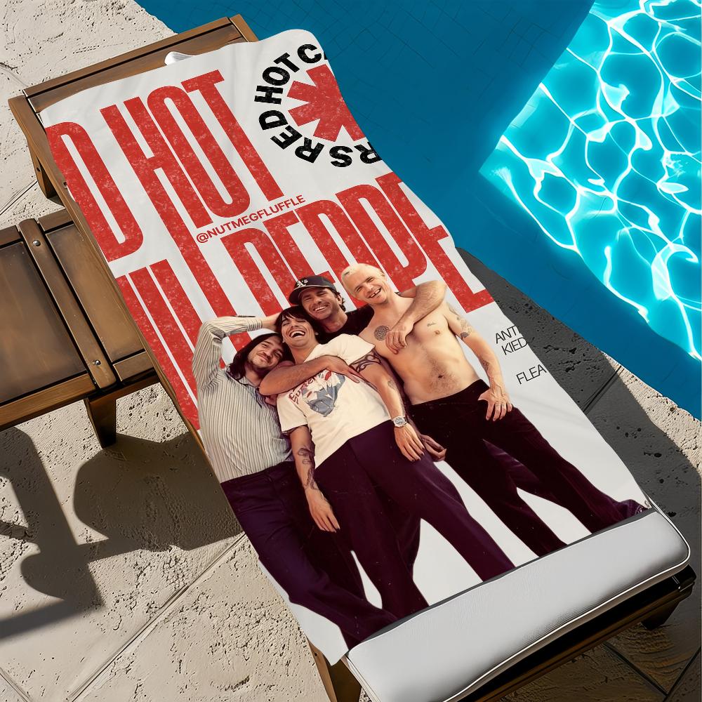Red Hot Singer C-Chili Towel Beach Quick Dry Soft P-Peppers Pool Towels Gift for Travel Gym Shower Camping Sports