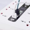 Multi-port USB Power Strip with Extension Cord and UK Plug for Home Use