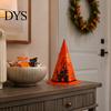 Foldable Party Gift Boxes Halloween Candy Box for Kids, Witch Hat Shaped Cardboard Container, Chocolate Packaging Parties Treat or Trick Cookie Snack