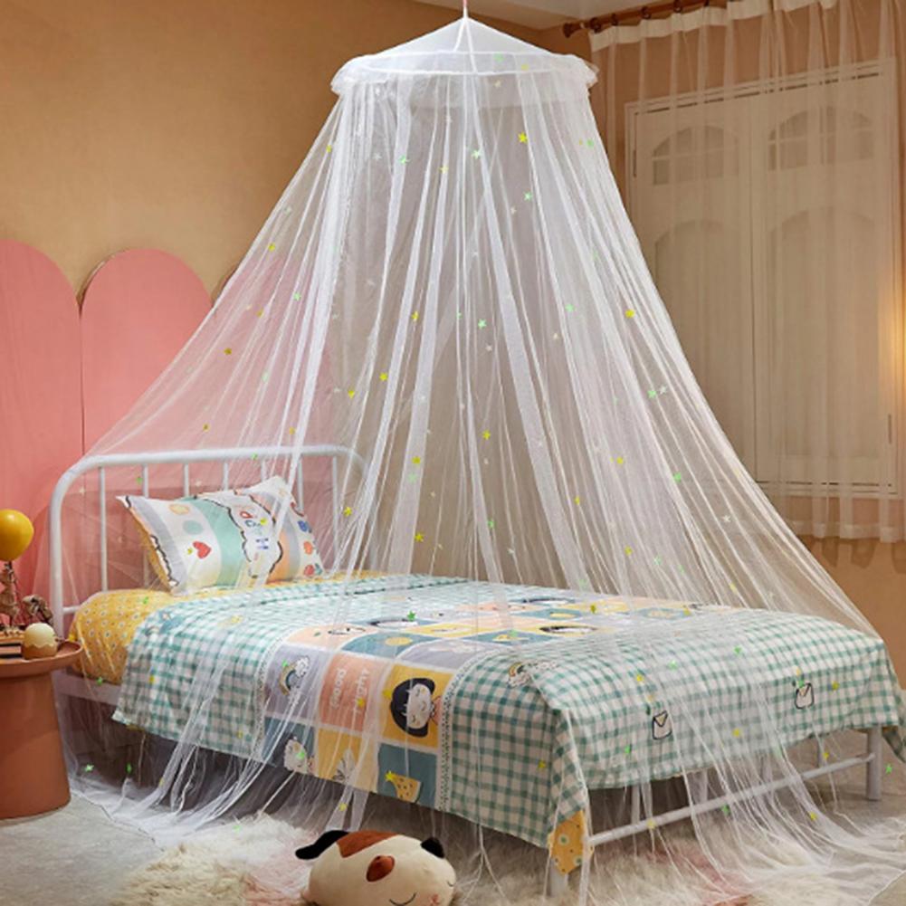 1 Set Bett Baldachin Nützliche Prinzessin Baldachin Bett Mesh Net Waschbar Prinzessin Bett Baldachin