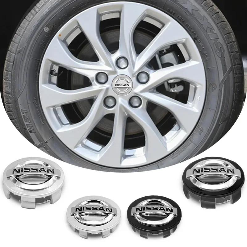 Per Nissan ArR44Pezzi 54/60mm Tappi Centrali Ruota Logo Auto Copriruota Per Nissan X-trail Qashqai Note Juke Sentra Patrol Leaf Tiida Accessori